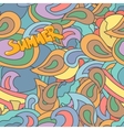 colorful abstract hand-drawn seamless pattern vector image vector image
