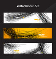 set of abstract colorful web headers vector image vector image