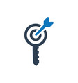 target keyword icon vector image vector image