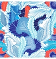 winter patterns feathers vector image