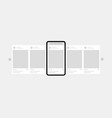 carousel interface posts for social network design vector image