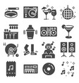 disco club or night club icons vector image