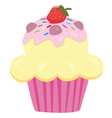 cupcake vector image
