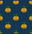 halloween pumpkin seamless pattern cute cartoon vector image vector image