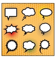 blank speech bubbles vector image vector image