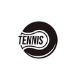 vintage tennis logo icon club tournament vector image