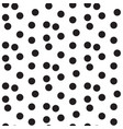 black white scattered dots polka background vector image