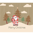 christmas greeting card vector image vector image