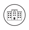 hospital building icon design graphic vector image vector image