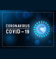 coronavirus covid19-19 horizontal banner vector image vector image