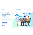 employees provide technical support services vector image