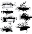 set of grunge banners vector image