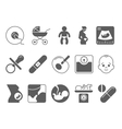 medicine pregnancy and motherhood icons vector image