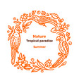 nature design tropical paradise exotic bird vector image vector image