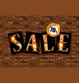 sale golden text vector image vector image