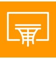 basketball hoop vector image