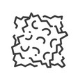 trendy line style icon about sewing toys - cut vector image