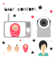 baby monitors design element vector image
