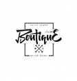 fashion boutique premium - badge logo sticker vector image