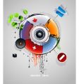 grunge background vector image vector image
