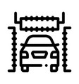 automatic car wash icon outline vector image vector image
