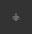 surf board logo template design vector image