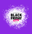 black friday sale banner purple color background vector image vector image