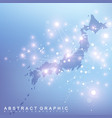 abstract map of africa country global network vector image