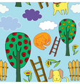 garden pets vector image