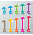 paper infographic chart vector image vector image