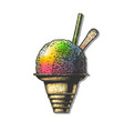 shave ice vector image