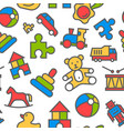 toys seamless pattern vector image vector image