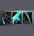 abstract liquid placard fluid art texture vector image