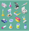 laboratory equipment isometric design vector image