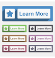 learn more button vector image