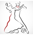 dancing couple vector image