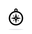 compass icon navigation icon on white background vector image