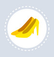 women shoes shopping icon fashion shop logo flat vector image vector image