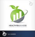 accounting logo symbol investment vector image vector image