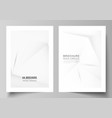 layout a4 cover mockup design template vector image