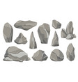 rocks and stones single or piled for damage vector image vector image