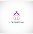 lotus flower cosmetic logo vector image