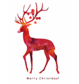 christmas deer vector image