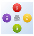 circle chart infographic or circular vector image