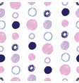 purple pink dots painted repeat pattern design vector image