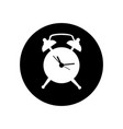 table clock icon outline clock icon vector image vector image