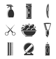 barbershop icon set vector image