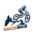 mountain bike vector image