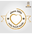 vintage retro handmade badges labels and logo vector image
