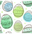green easter seamless pattern vector image vector image